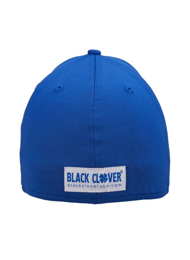 Black Clover Standard Premium 154 Hat, Royal Hat/3D White Clover - Image 2